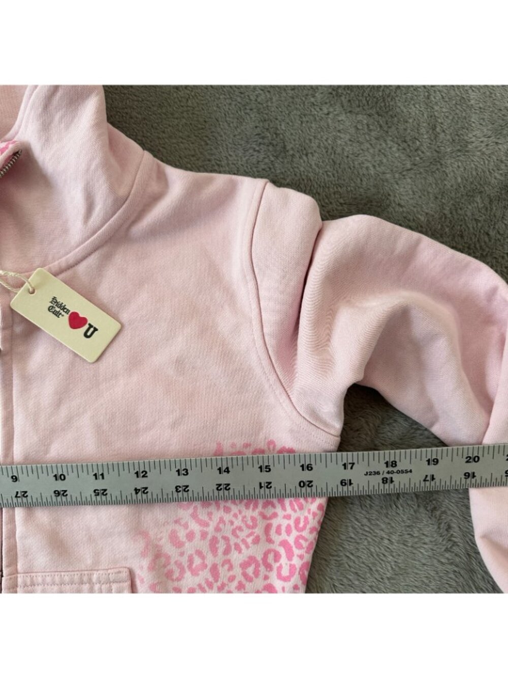 NWT Hidden Cult Pink Full Zip Sweatshirt Women's SMALL - Picture 5 of 6